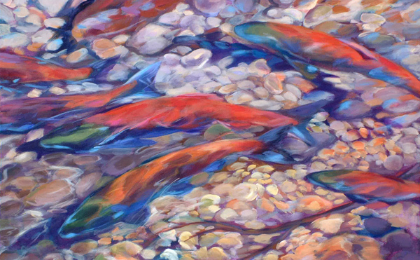 "Clear Creek", 48" x 30", acrylic w/ 2.5" museum-wrapped sides—SOLD slhclearcreekwb