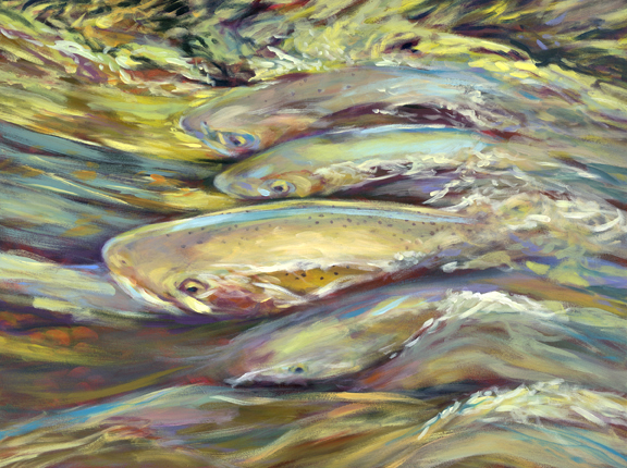 "Lifeforce", 40" x 30" acrylic on canvas w/ museum-wrapped sides—SOLD Available as a limited edition fine art reproduction. slhlifeforcecoc